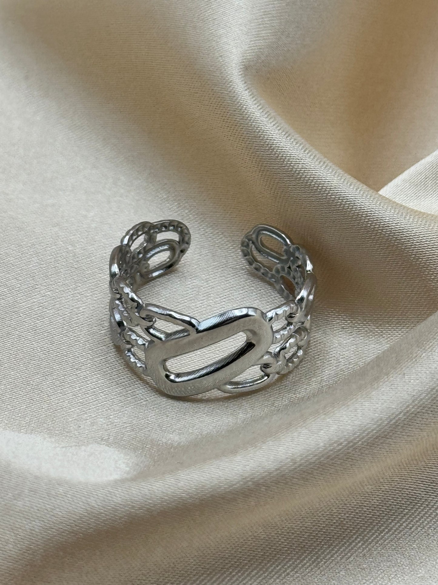 Bague Iris couleur argent