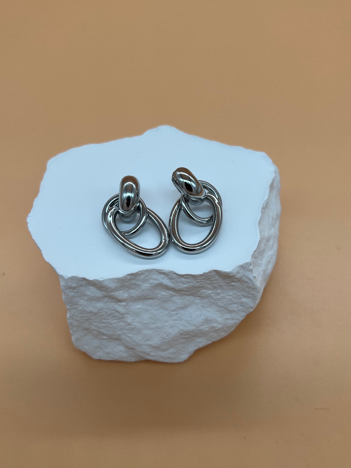 Boucles d'oreilles Amoréa couleur argent