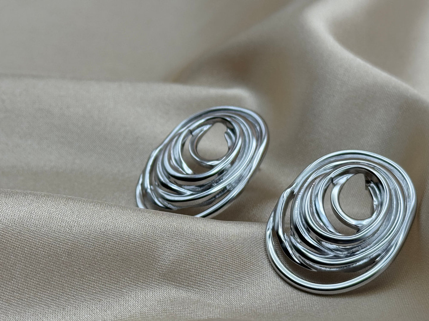 Boucles d'oreilles Enora couleur argent