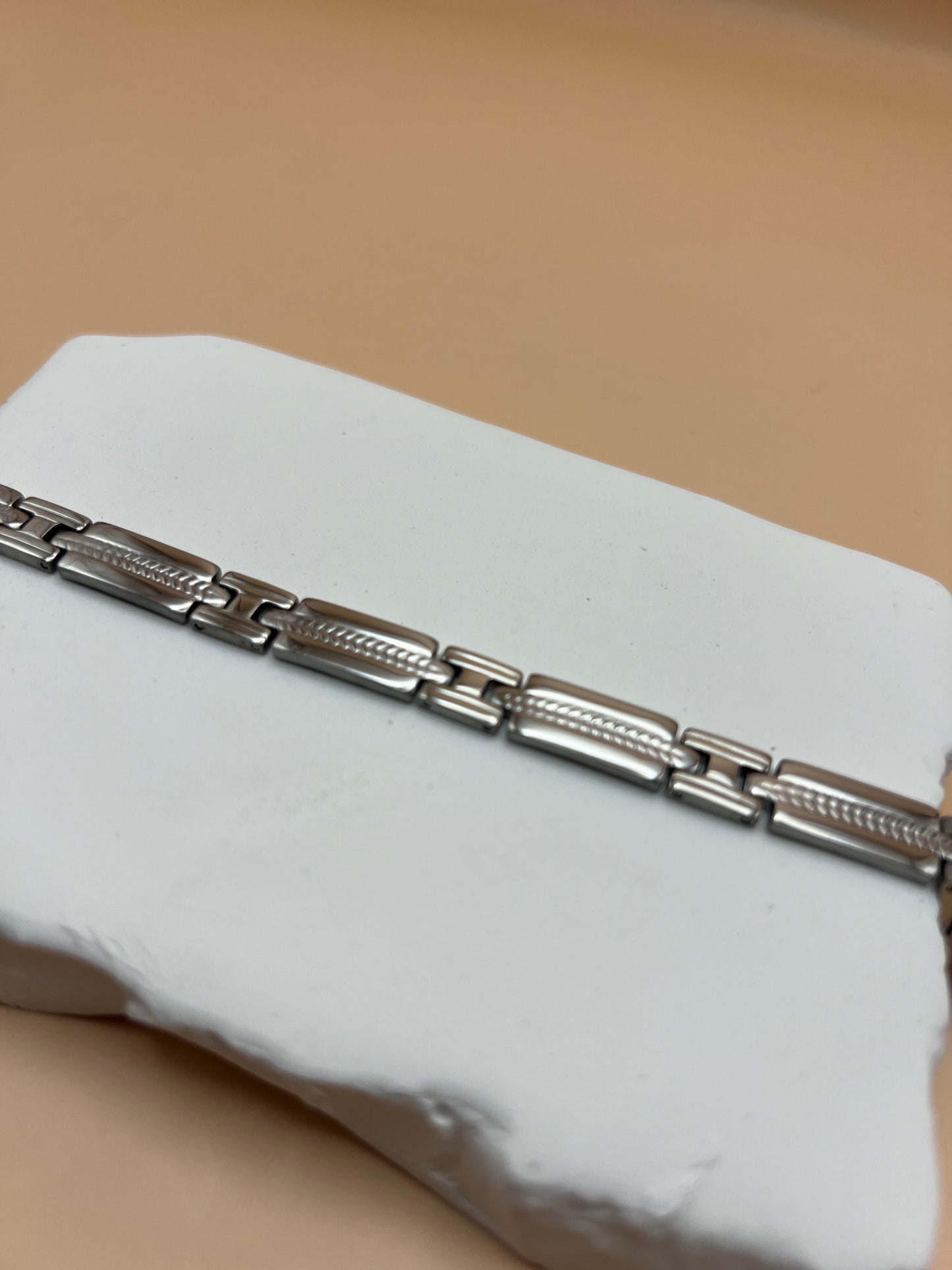 Gourmette Crusor pour homme couleur argent