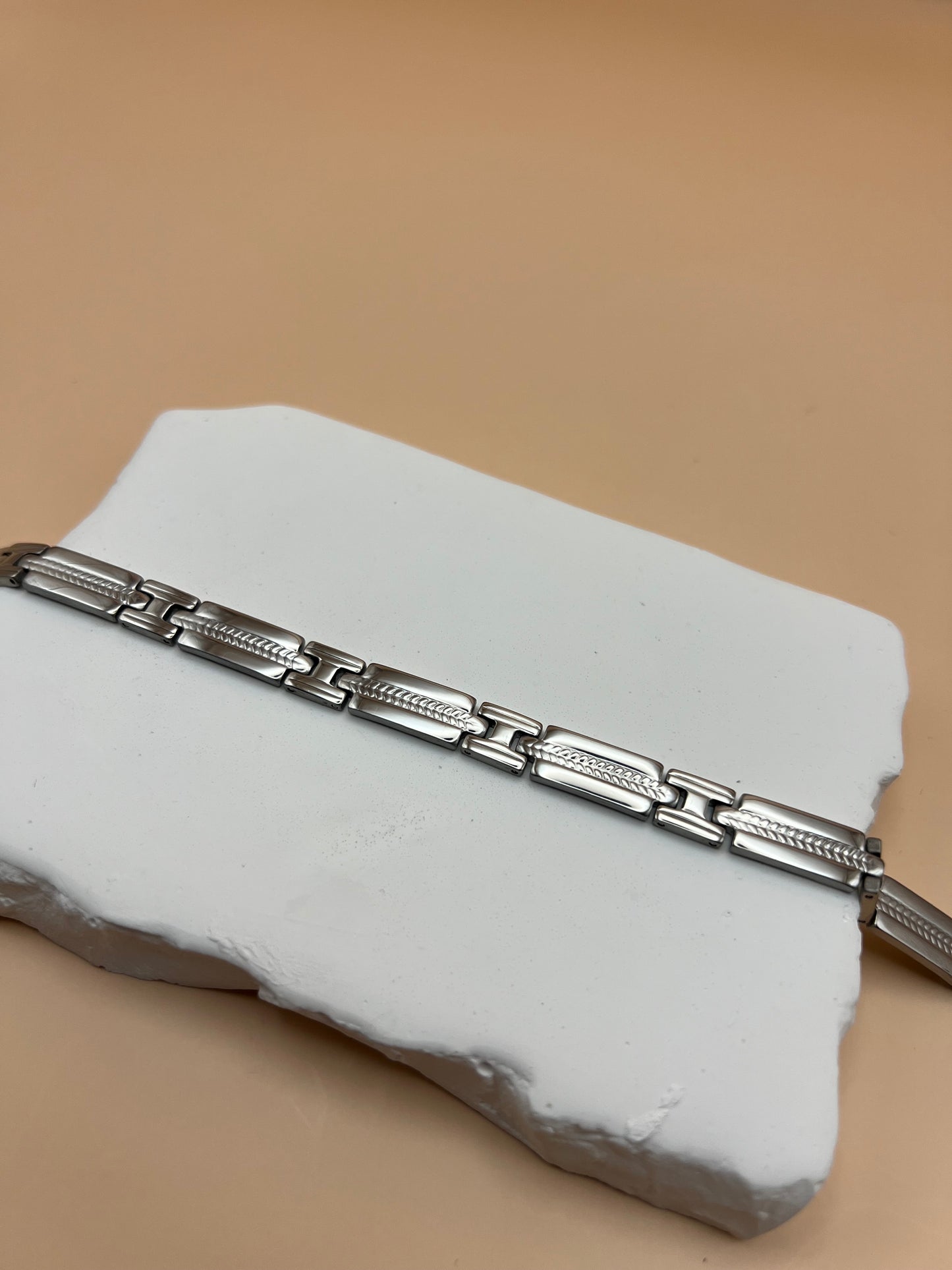 Gourmette Crusor pour homme couleur argent