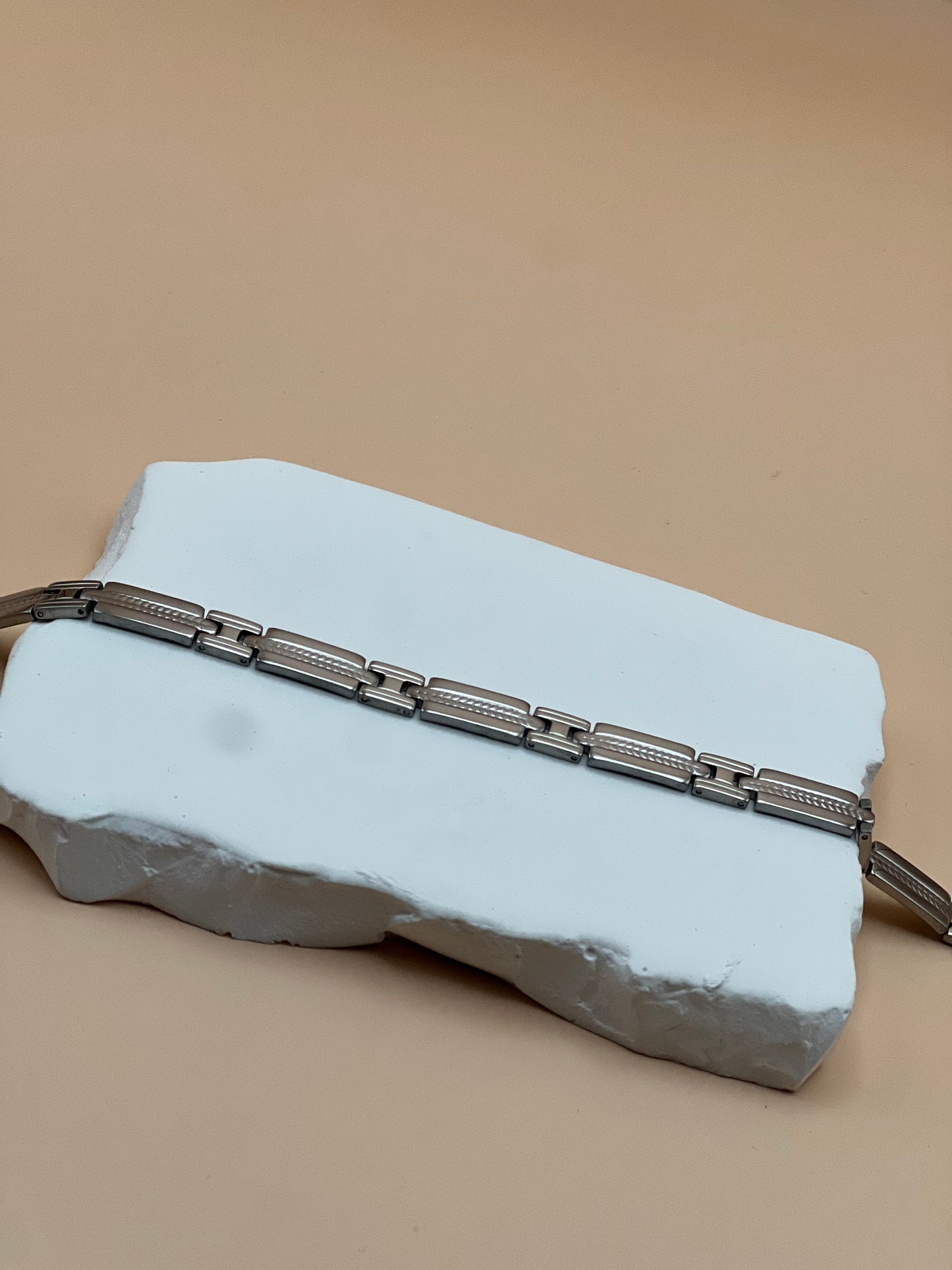 Gourmette Crusor pour homme couleur argent