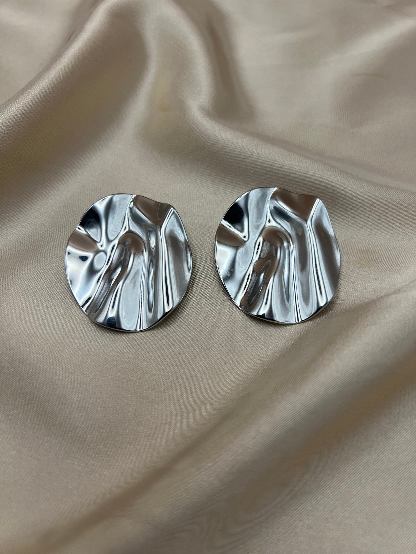 Boucles d'oreilles Zinna couleur argent