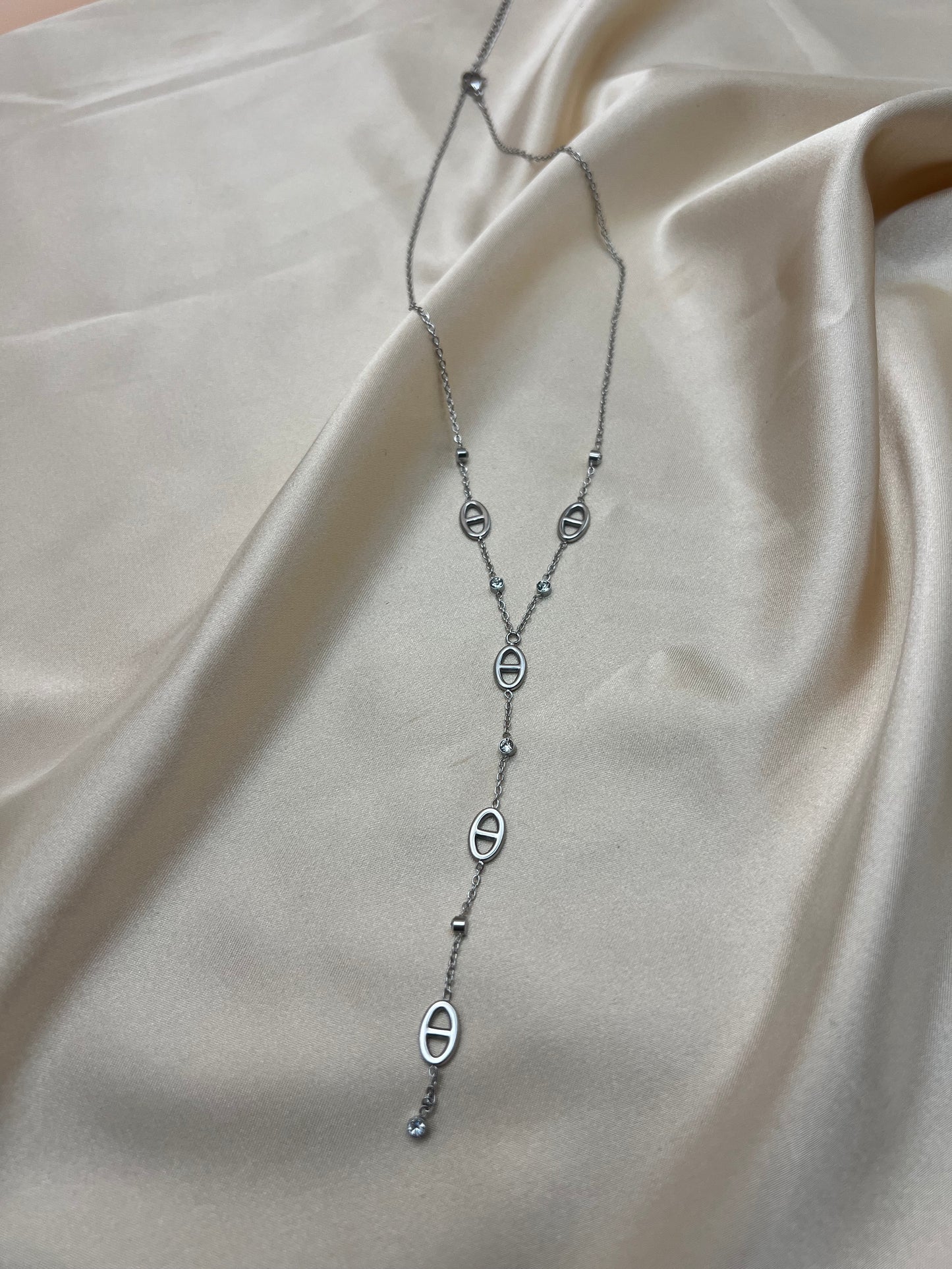 Sautoir Gaella couleur argent