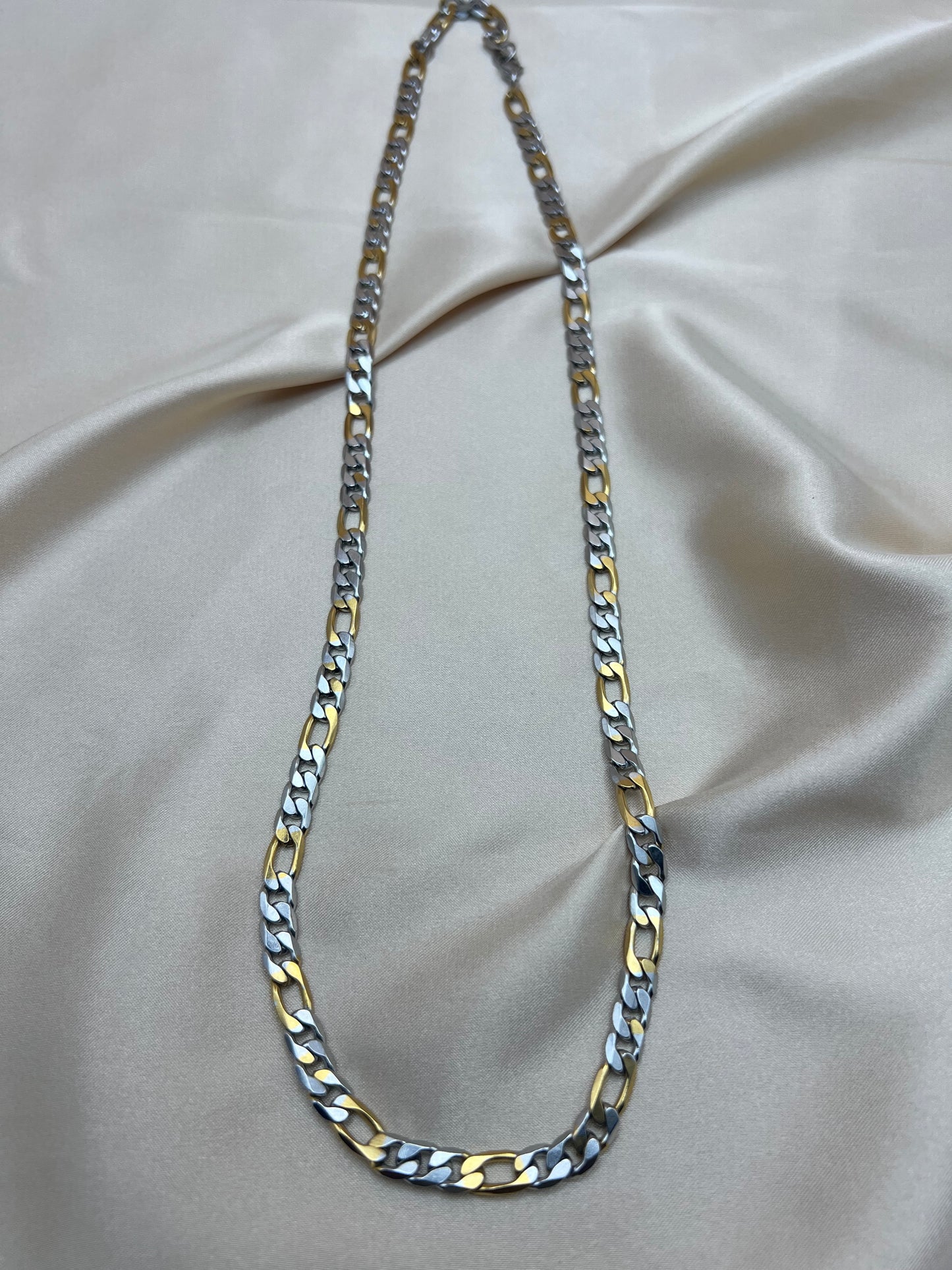 Chaine Rahel couleur argent + or