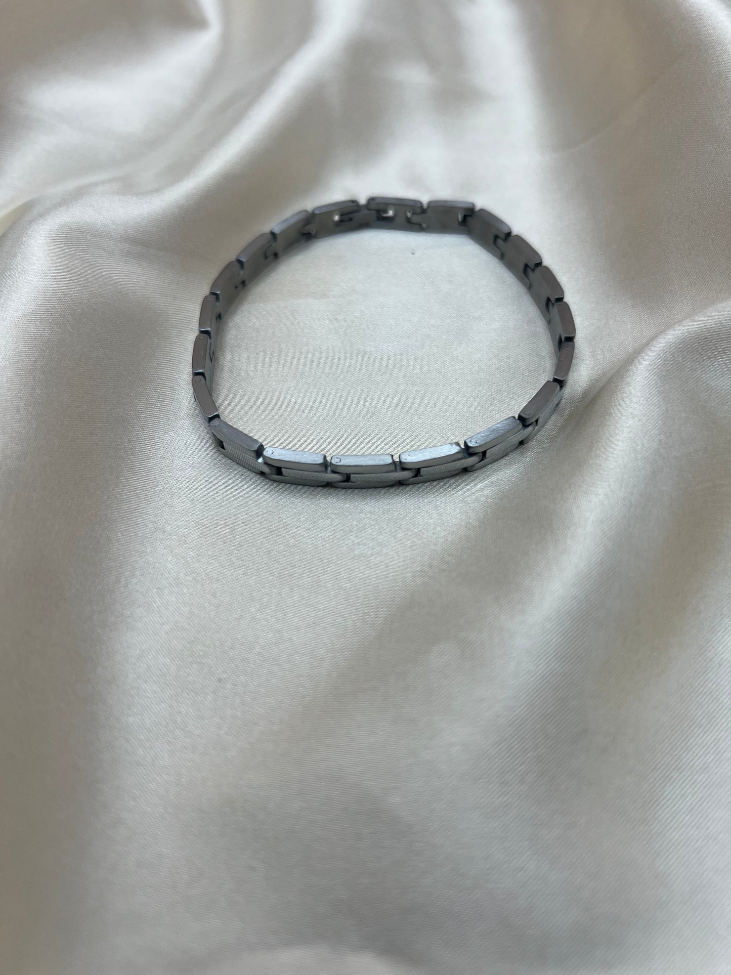 Gourmette Ardent pour homme couleur argent