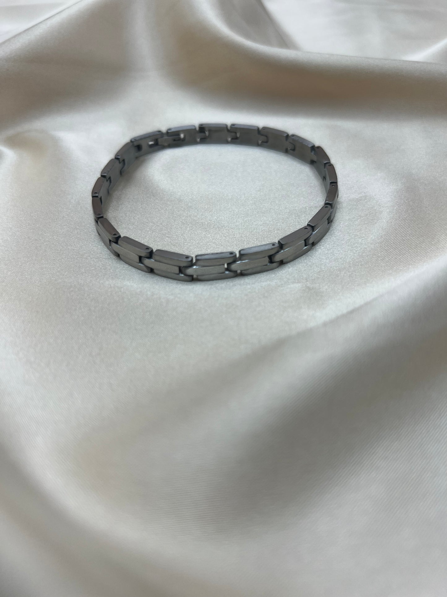Gourmette Ardent pour homme couleur argent