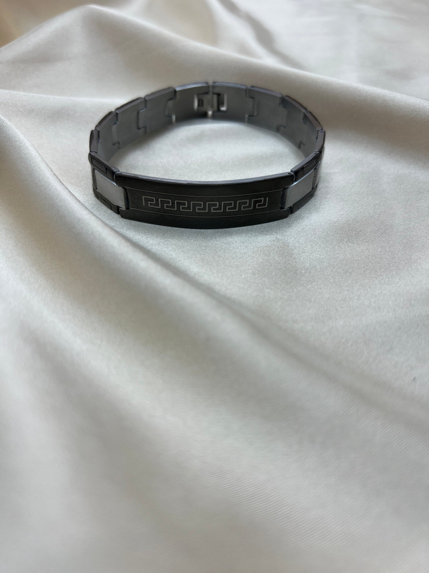 Gourmette Novar pour homme couleur argent