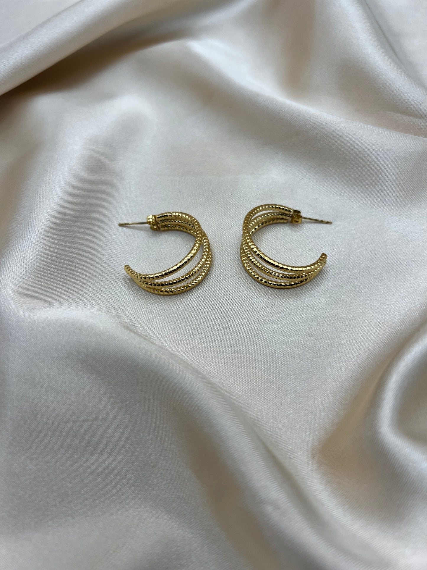 Boucles d'oreilles Zyrel couleur or