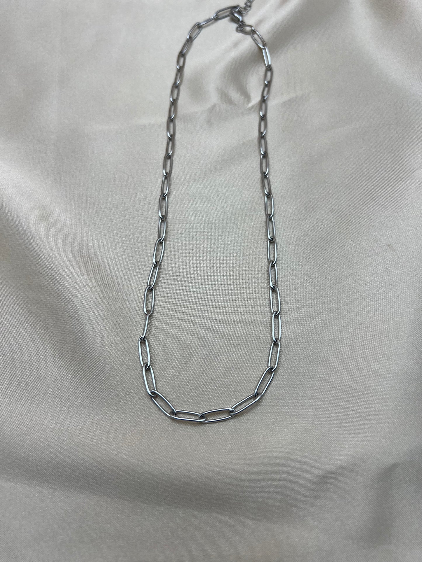 Chaîne Ondalys couleur argent