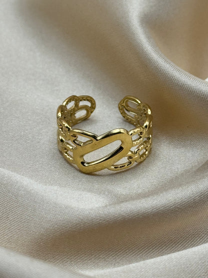 Bague Iris couleur or