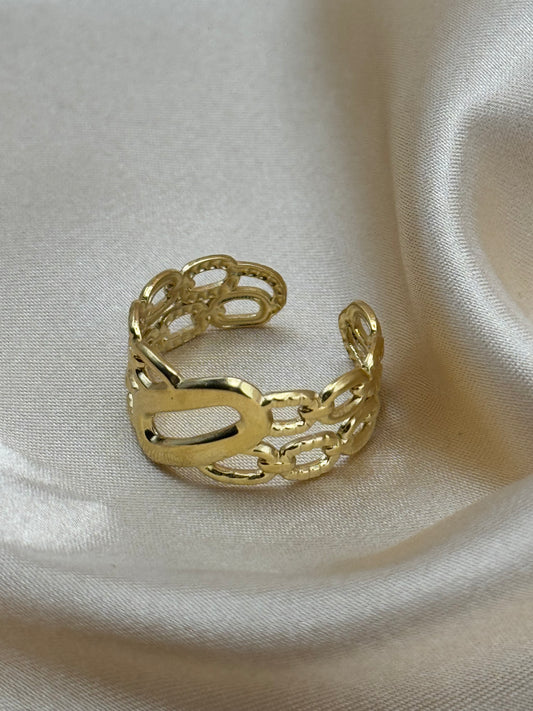 Bague Iris couleur or