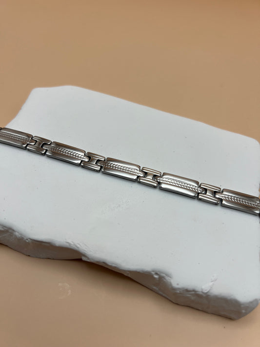 Gourmette Crusor pour homme couleur argent