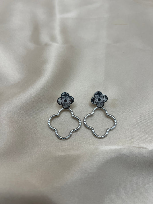 Boucles d'oreilles Adèle couleur argent