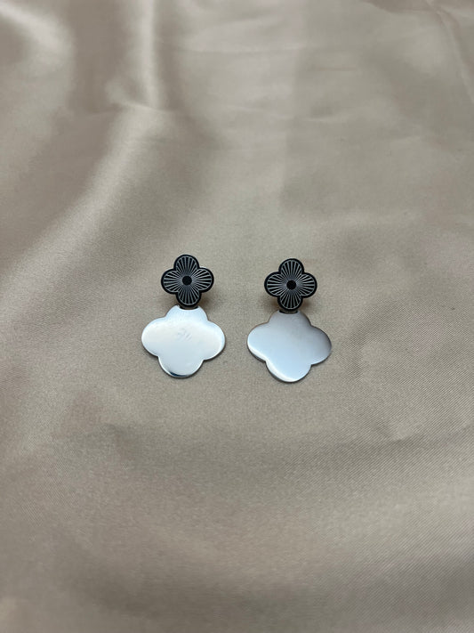 Boucles d'oreilles Candice couleur argent
