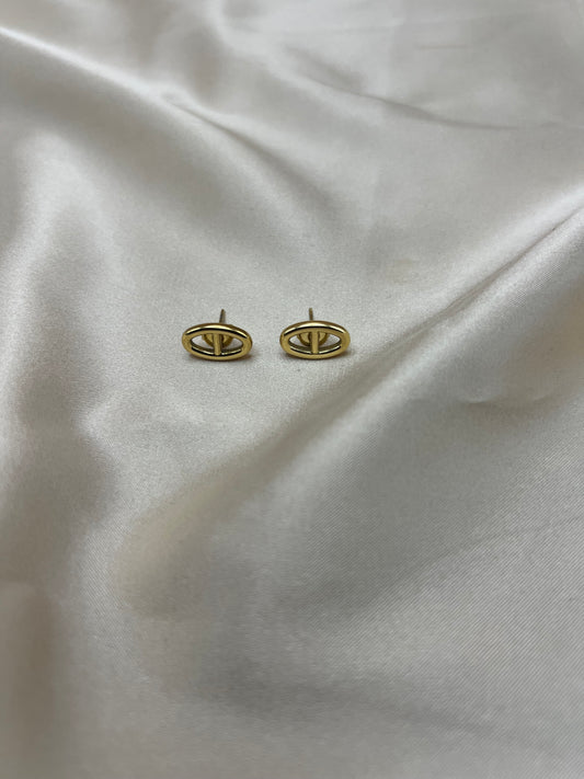 Boucles d'oreilles Jade couleur or