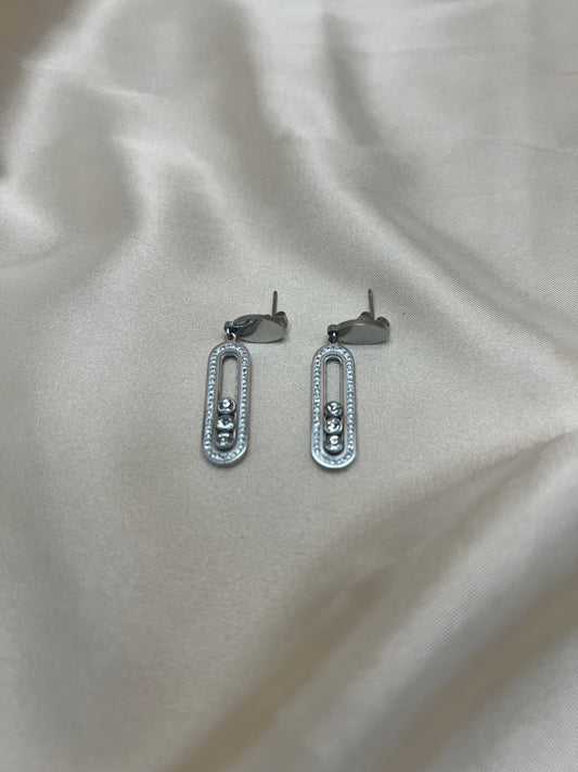 Boucles d'oreilles Odilia couleur argent