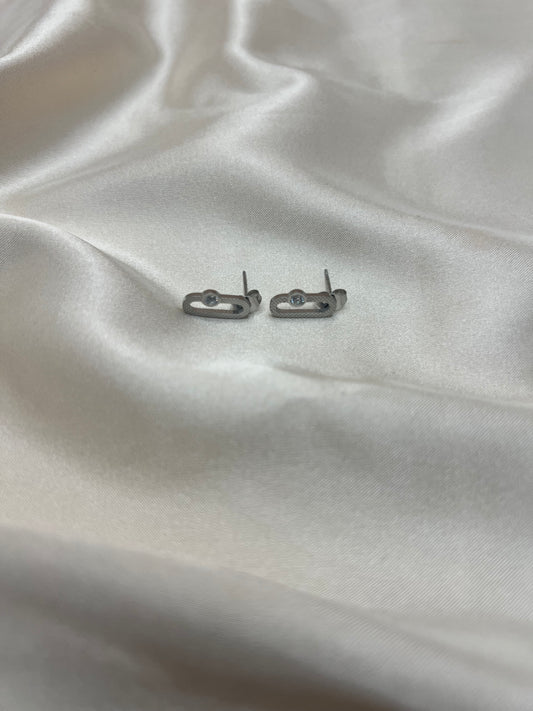 Boucles d'oreilles Zola couleur argent