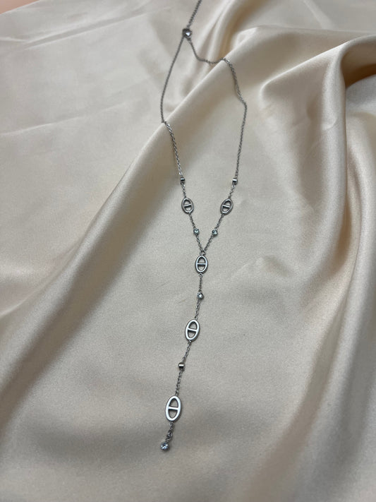 Sautoir Gaella couleur argent
