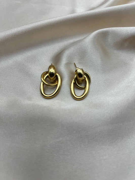 Boucles d'oreilles Amoréa couleur or