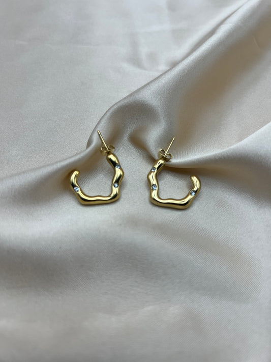 Boucles d'oreilles Luminea couleur or