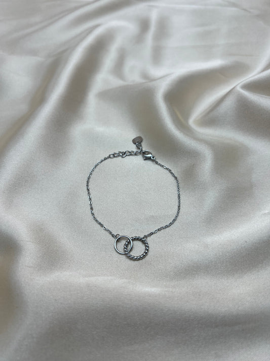 Gourmette Grâce couleur argent