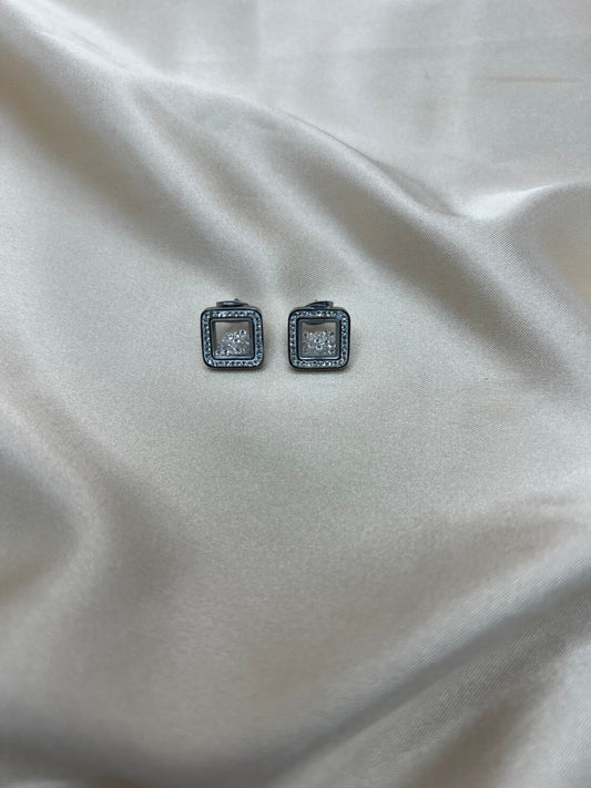 Boucles d'oreilles Florine couleur argent