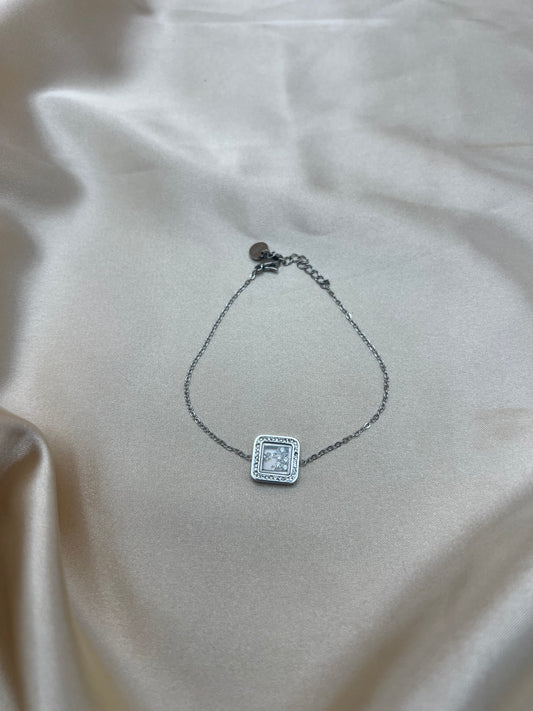 Gourmette Florine couleur argent