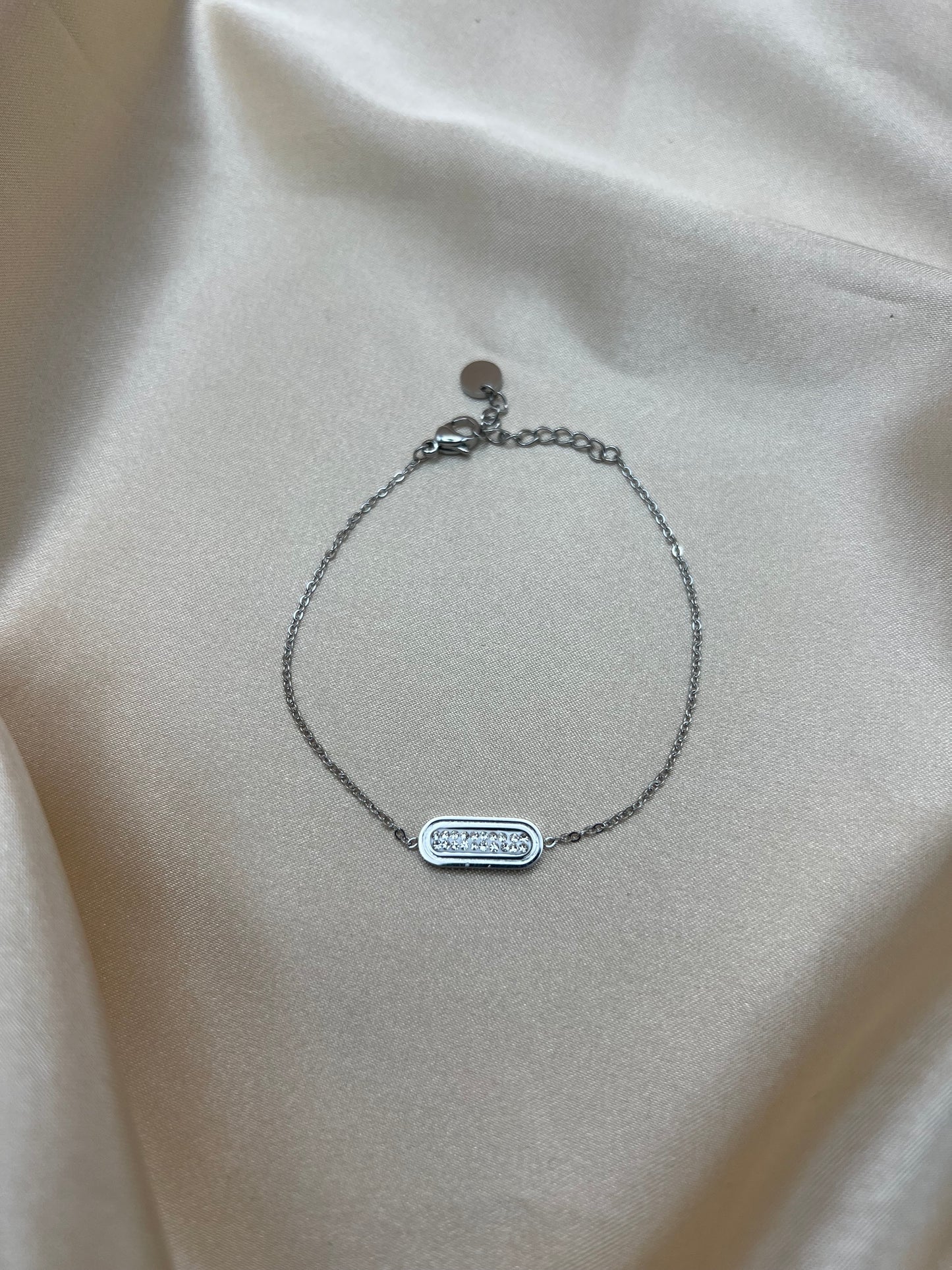 Gourmette Maisha couleur argent
