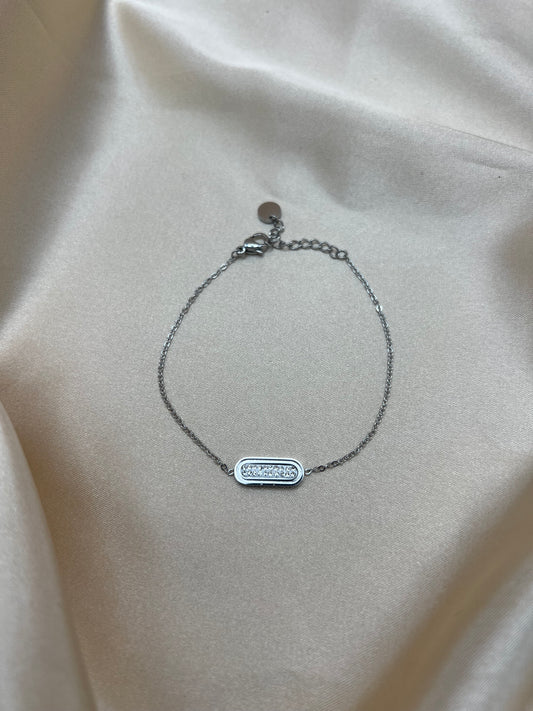 Gourmette Maisha couleur argent