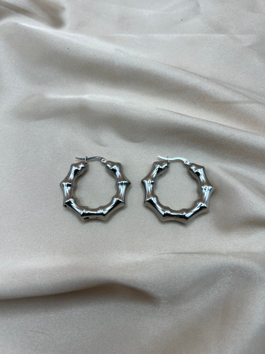 Boucles d'oreilles Inaya couleur argent
