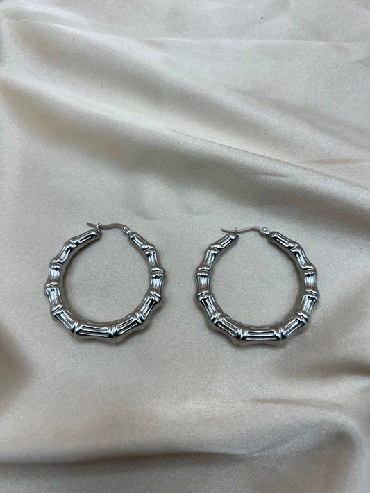 Boucles d'oreilles Kenza couleur argent