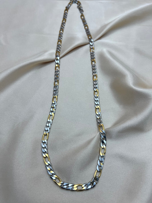Chaine Rahel couleur argent + or