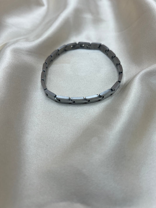 Gourmette Ardent pour homme couleur argent