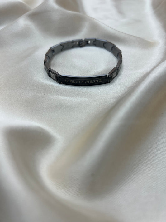 Gourmette Erwan pour homme couleur argent