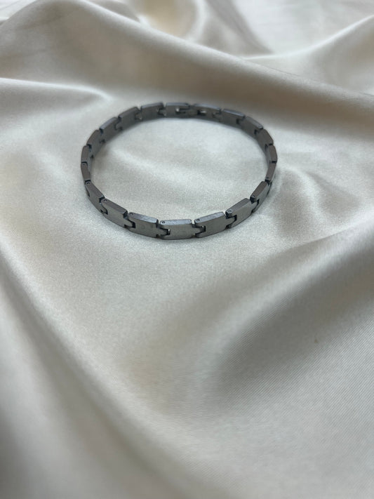Gourmette Virgil pour homme couleur argent
