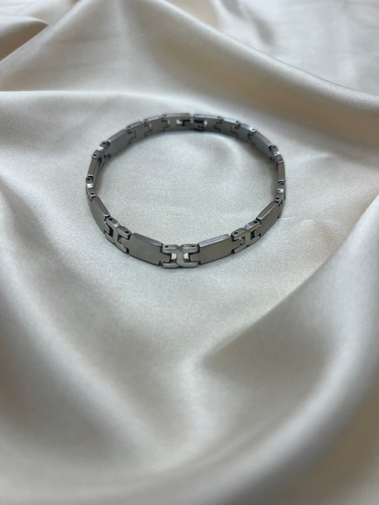 Gourmette Odyss  pour homme couleur argent