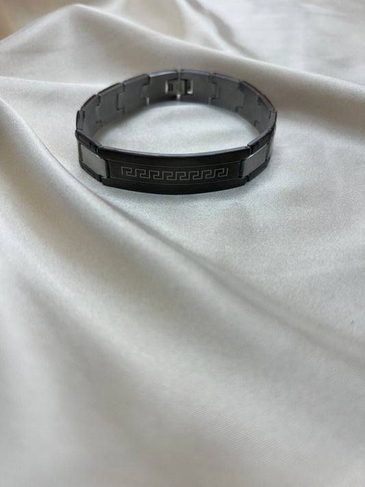 Gourmette Novar pour homme couleur argent