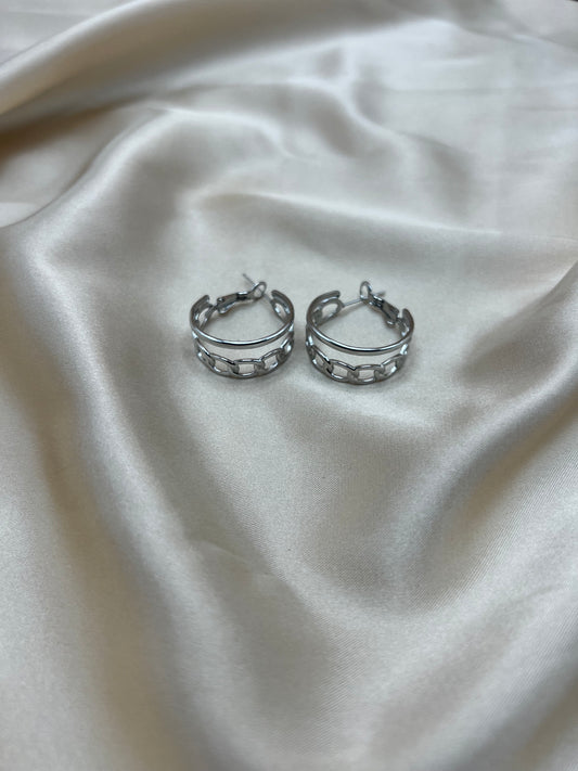 Boucles d'oreilles Célanza couleur argent