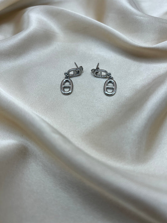 Boucles d'oreilles Tara couleur argent