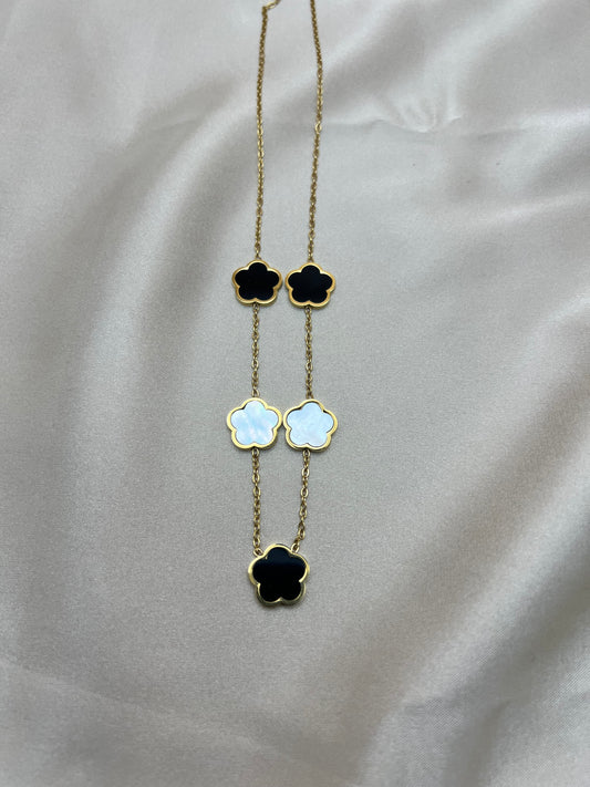 Châine Nia noir + blanc