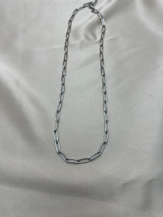 Chaîne Ondalys couleur argent